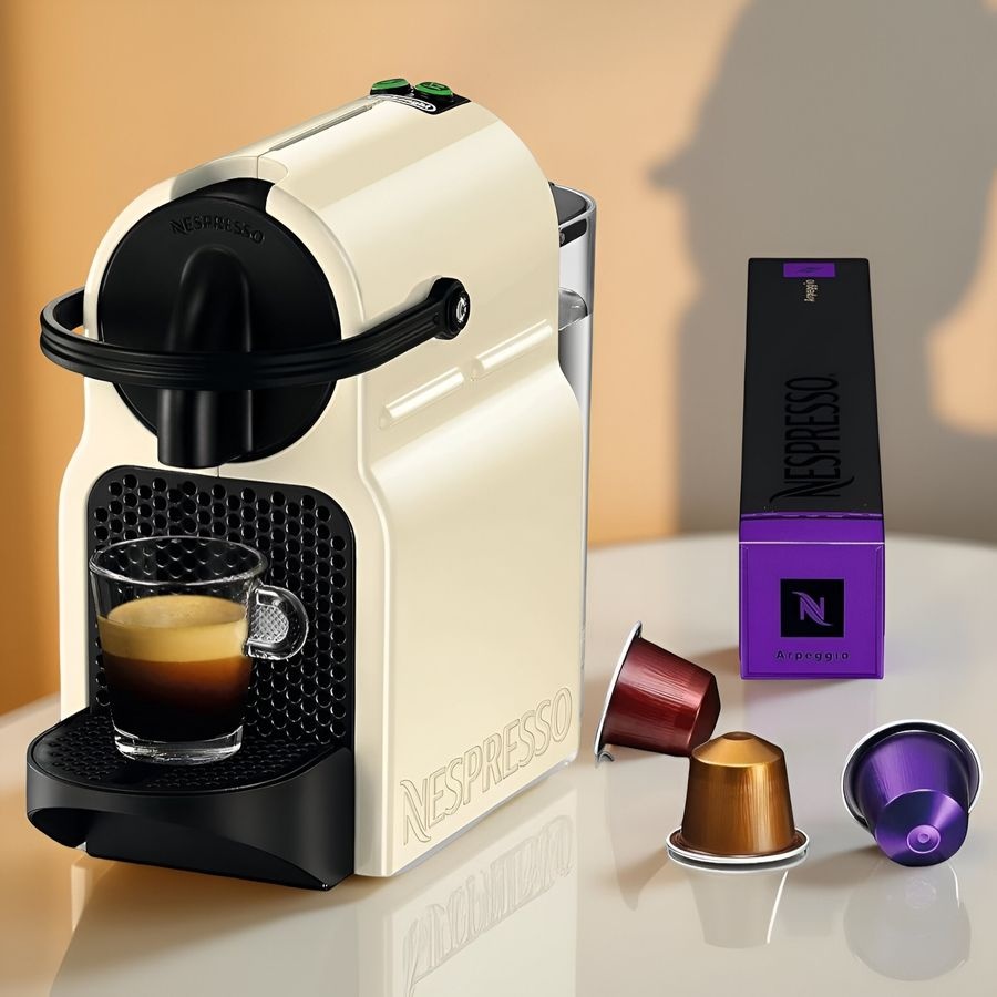 [해외] 독일 드롱기 EN 80 CW 이니시아 캡슐 머신 에스프레소 메이커 바닐라 크림