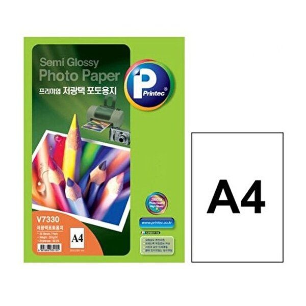 VY협력업체 [브이와이][VCMQO9RH]저광택 광택사진출력 포토용지 V7330 A4 20매
