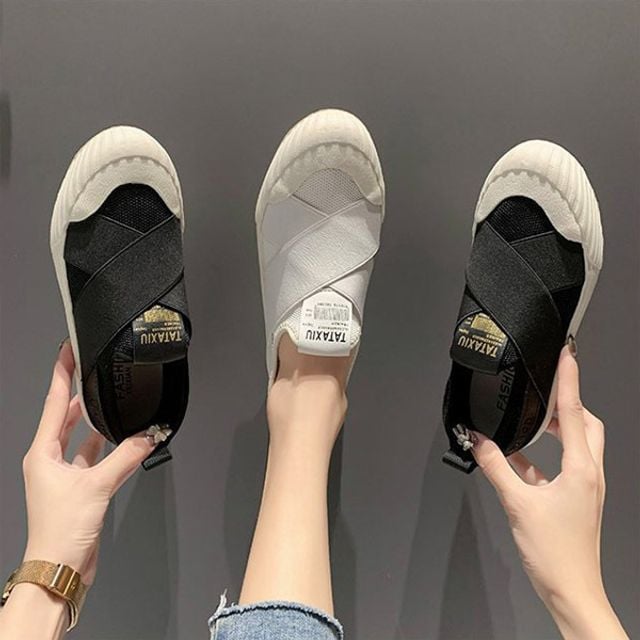 스니커즈 여자운동화 편한신발 밴딩 슬립온 데일리 여성 스니커 즈 츠운동화 슬립온 여자