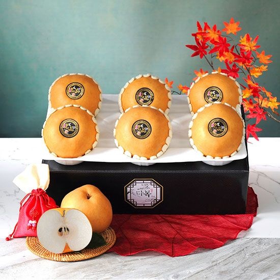 [푸토리] 프리미엄 고급 나주배 선물세트 고급 5kg (5-8과) / 금보자기동봉