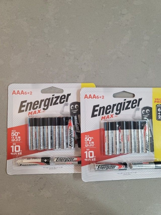 에너자이저 알카라인 맥스 건전지 AAA 6+2입X2개 (총 16입)