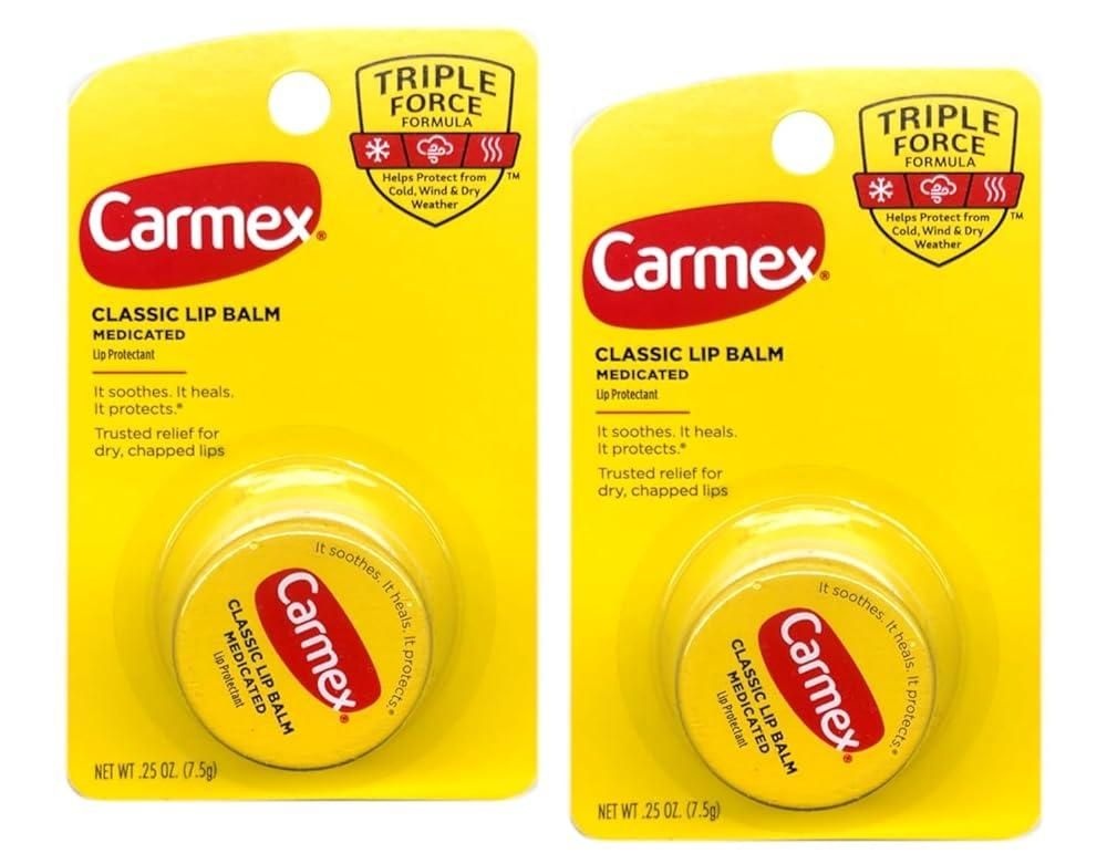 카멕스 [해외] 카멕스 Carmex 클래식 립밤 메디케이드, 7.1g(0.25온스) (2팩) 호환(compatible) 226383