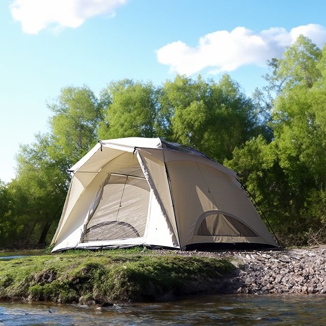 에르젠 아날로그매뉴얼 하이브돔 프리미엄 면텐트 / 감성텐트