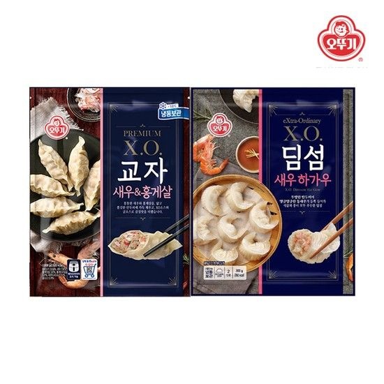 오뚜기 XO 교자 새우&홍게살 324g x 2봉 + 딤섬 새우하가우 300g x 2봉