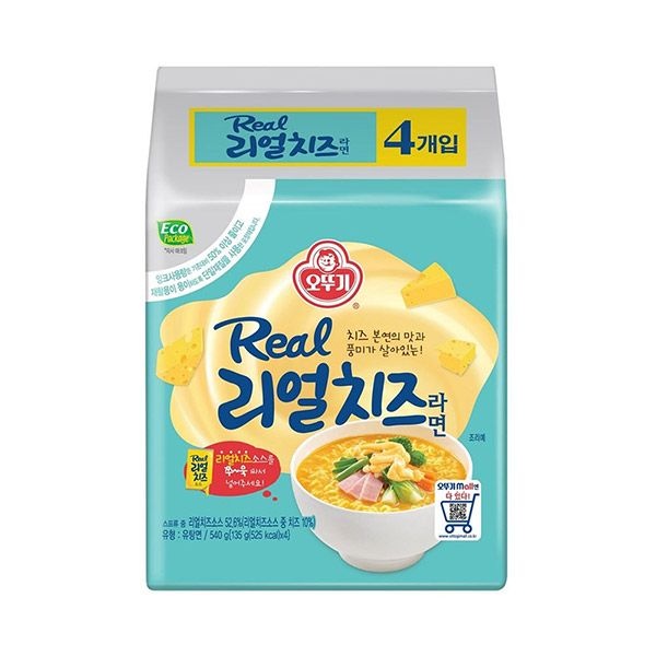 오뚜기 리얼치즈 라면 135g 8개