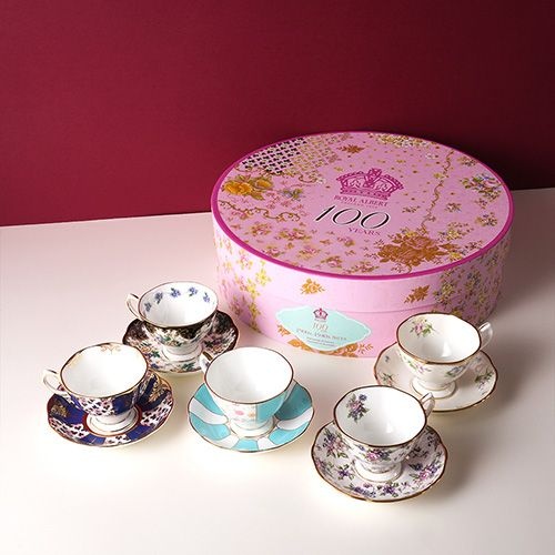 [롯데백화점] 로얄알버트 100주년 리프레쉬 커피잔 5인세트 (전기/후기) 택1 LE1220288958