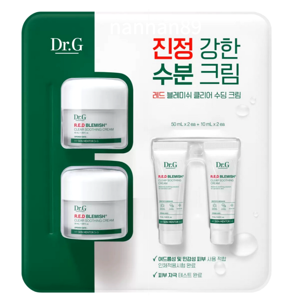 <b>닥터지</b> <b>닥터지</b> 레드 블레미쉬 클리어 <b>수분</b> 시카 수딩 <b>크림</b> 4종 기획 세트