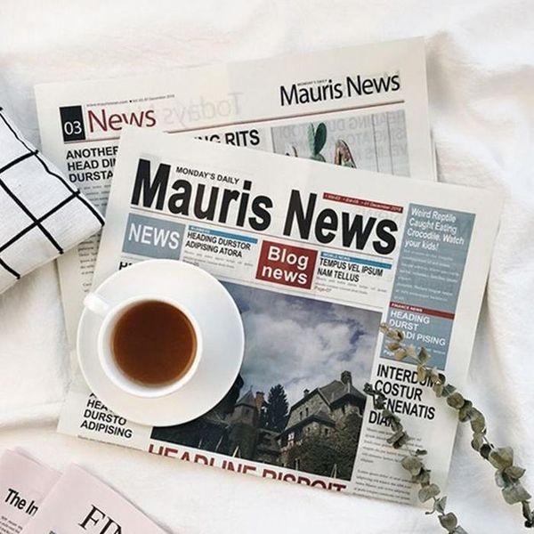 [하프클럽]촬영소품 포장신문 외국신문 영자신문