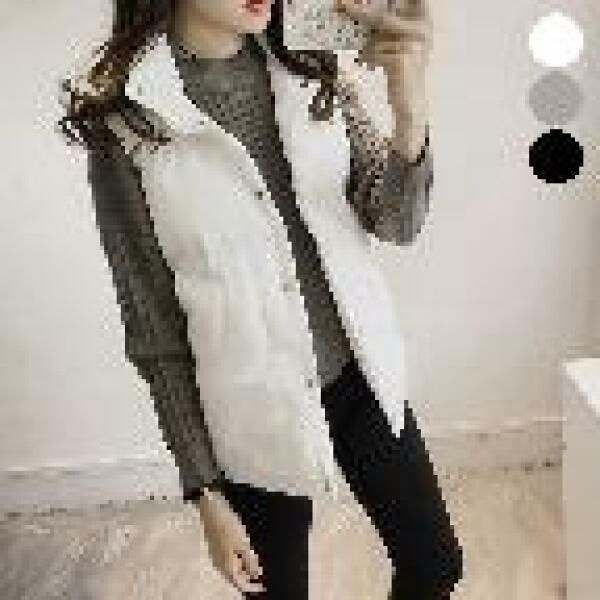 (현대Hmall) 아트박스/에이치플러스몰 겨울 패딩조끼 레이어드 방한 쪼끼 캐주얼 (WB68CCA)