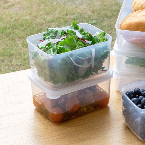 실리쿡 [실리쿡] 말랑납작이 깊은3호 4P세트 말랑하고 유연한 냉동실 정리용기