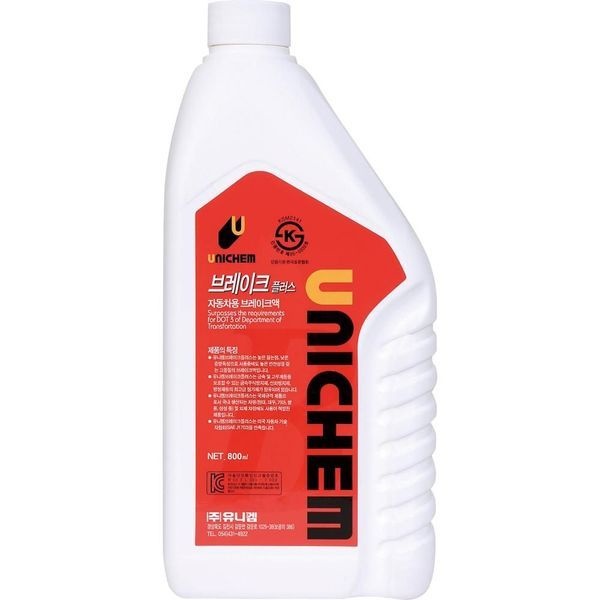 [하프클럽]유니켐 브레이크오일 DOT-3 0.8L 10개
