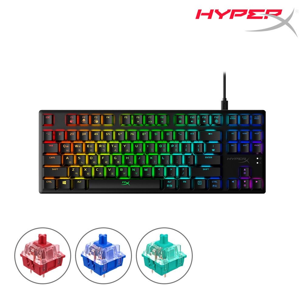 현대Hmall) 하이퍼엑스 알로이 오리진 코어 RGB 기계식 게이밍 키보드 게임용