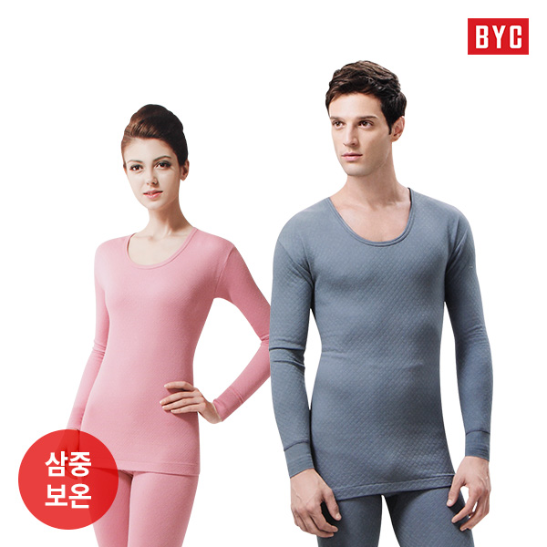 BYC 에어메리 스마트 삼중보온 남/여 방한내복 상하세트