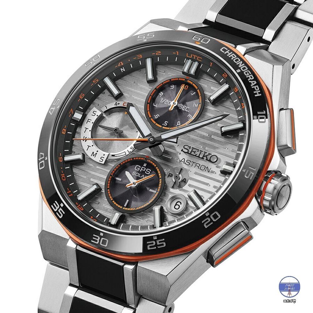 세이코 아스트론 넥스터 남성 솔라 메탈 손목 시계 티타늄 SBXC183