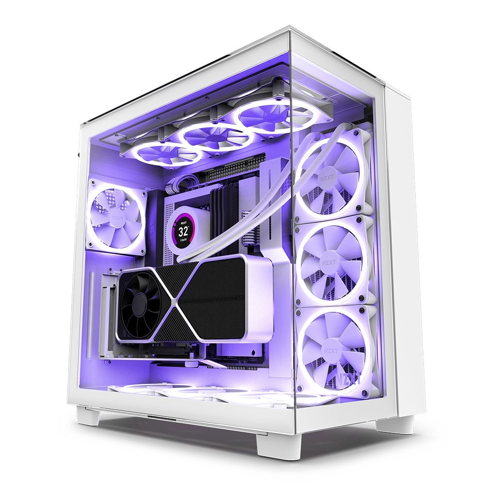 NZXT [NZXT 공인 판매처] H9 Elite 프리미엄 듀얼 챔버 미드 타워 에어플로우 PC 케이스