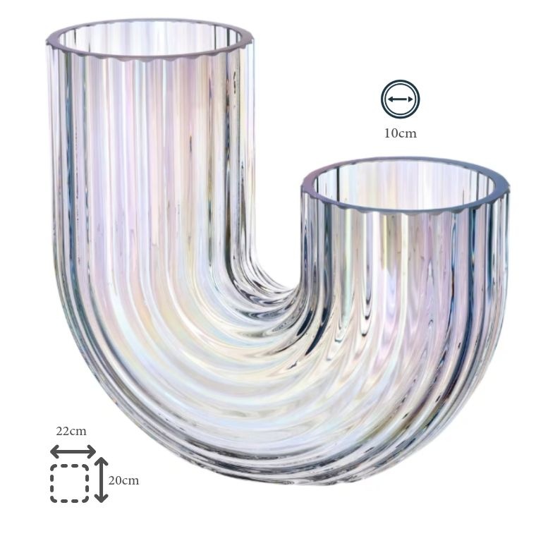 이케아 U자 꽃병 무지개 인테리어소품 레펠비에르크 대형