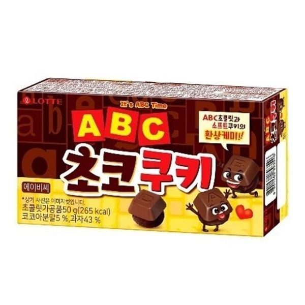 브이와이 [하프클럽]롯데 소모품 ABC 초코쿠키/50g(1개)