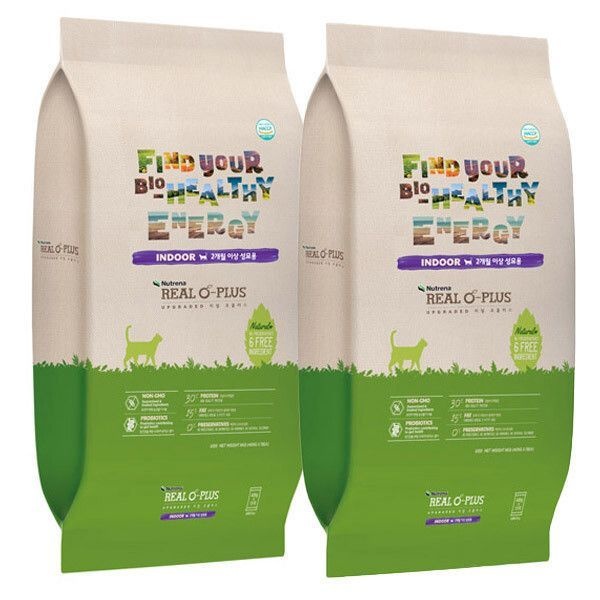 뉴트리나 리얼오플러스 인도어 케어 6kg x 2개 고양이 사료