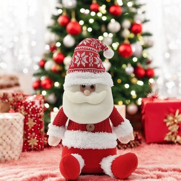 [하프클럽]하얀겨울 인형 산타 솜인형 크마스 트리밑 장식
