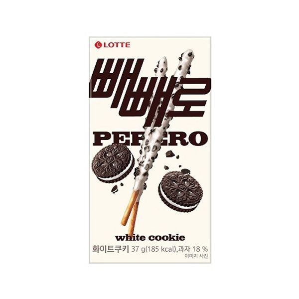 롯데 빼빼로 화이트쿠키 37g 40개