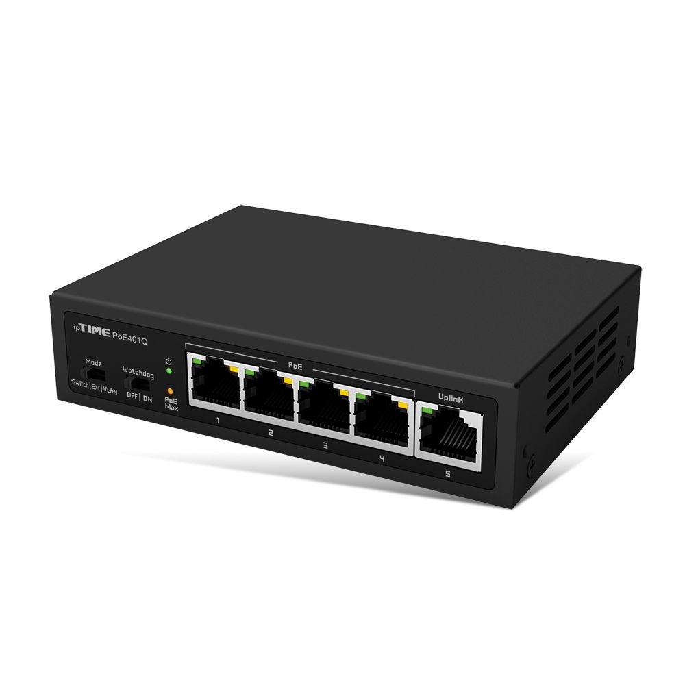 EFM NETWORKS 아이피타임 (현대Hmall) ipTIME POE401Q 4포트 10/100M PoE 지원 스위칭 허브