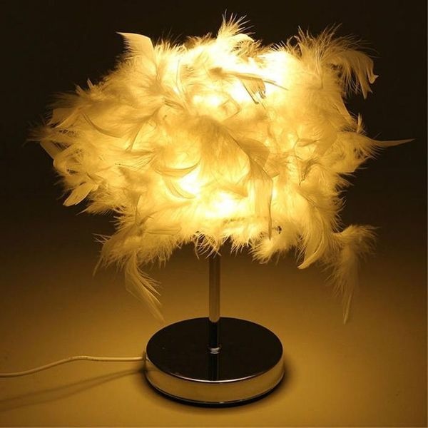 [하프클럽]이카루스 LED 깃털 USB 무드등 화이트