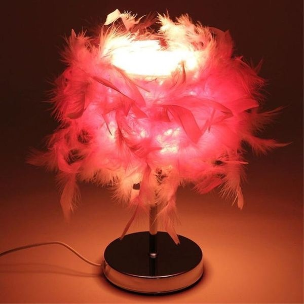 [하프클럽]이카루스 LED 깃털 USB 무드등 핑크