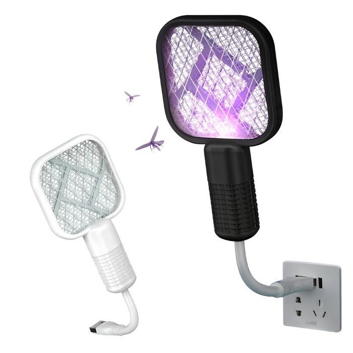 USB 충전식 휴대용 여행용 미니 안전망 전기 모기 파리채