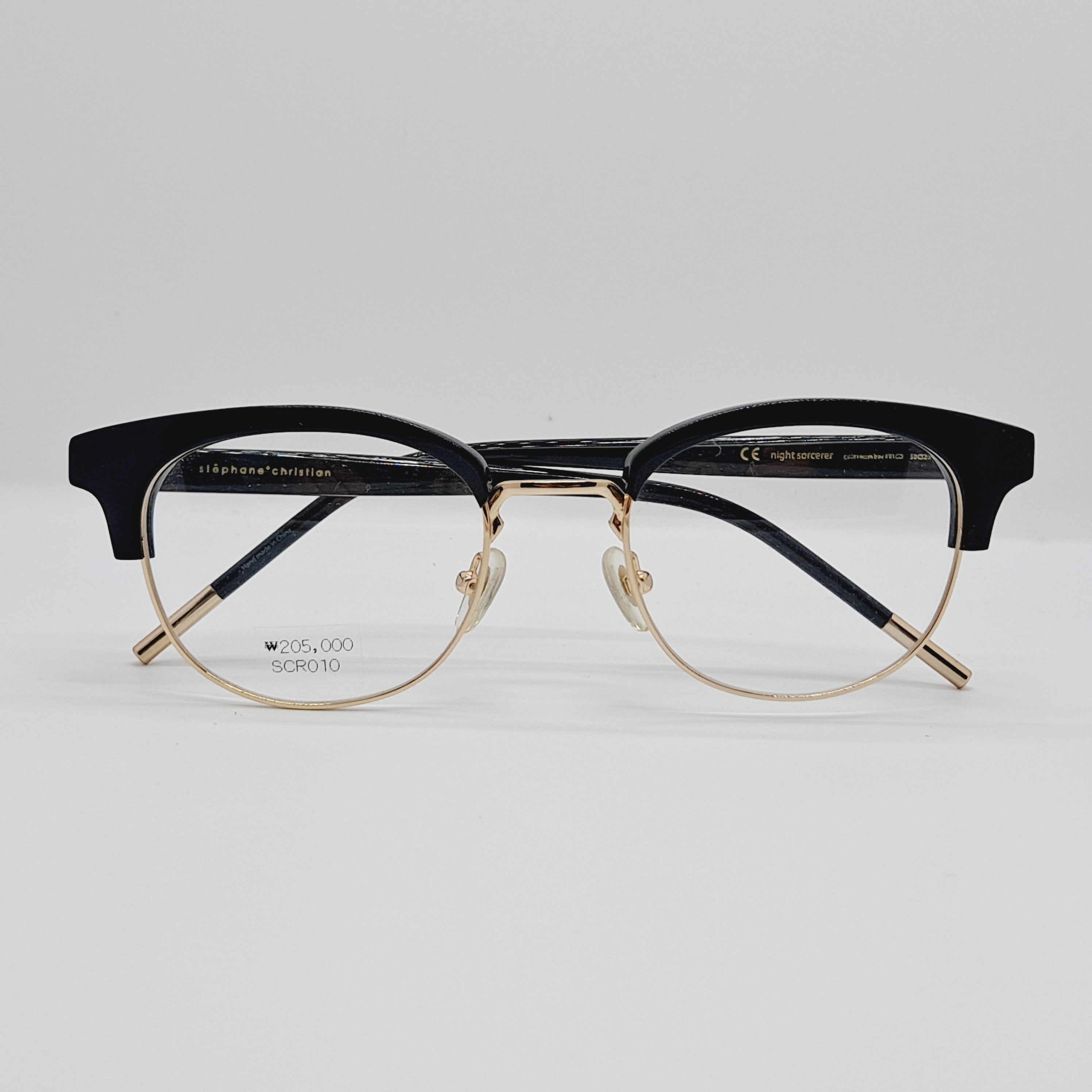 하금테 반뿔테 반테 안경 [NIGHT SORCERER]