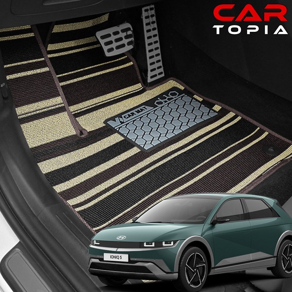 더뉴 아이오닉5 페이스리프트 스트라이프 뉴 코일매트 슬림핏 카매트 자동차 발판 용품