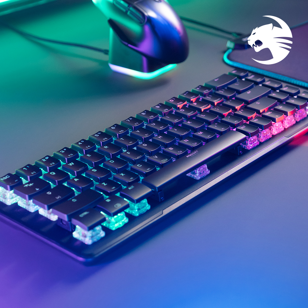 로캣 벌칸2 미니 에어 Vulcan II Mini Air 무선 게이밍 키보드 Black (적축/한글 자판)