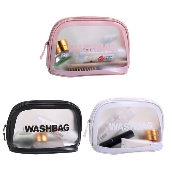 [하프클럽]뷰레이터닷컴 투명 워시백 세면백 라운드(반달형)