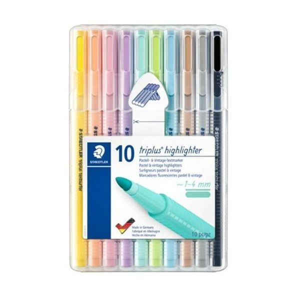 [하프클럽]텔 삼각형광펜 10색 362CSB10