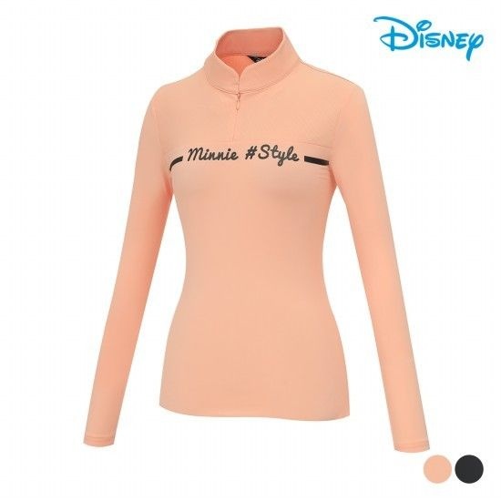 디즈니 골프 여성 반집업 긴팔 티셔츠 DM1LTS003