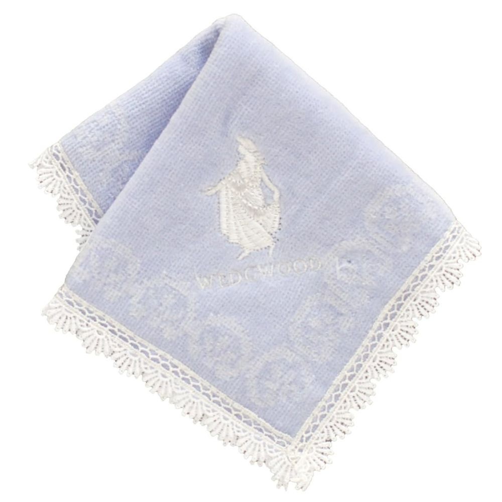 웨지우드 레이스 타월 손수건 재스퍼 블루 22cm 260510-5202-02