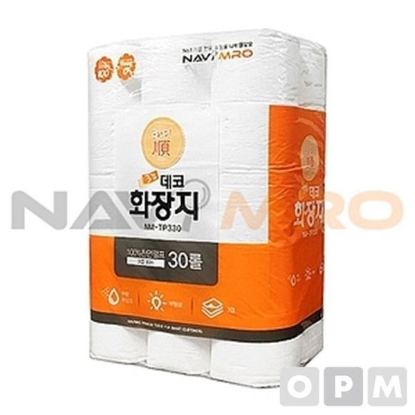 [하프클럽]3겹 데코 화장지 NM-TP330/1PK(30ROLL)