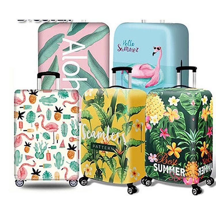 캐리어커버 29인치 25인치 항공 여행용 20인치 24인치 덮개 30인치 26인치 방수 케리어 보호 패션 스판 여행용품pqr580