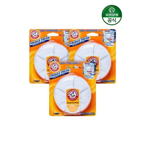 유한양행 [하프클럽]암앤해머 냉장고탈취제 후릿지후레쉬 x 3개