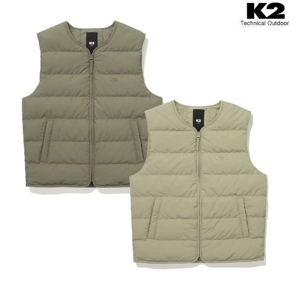 [롯데백화점] K2 [K2] -버프증정- 남성용 패딩조끼 ON_내츄럴 U넥 동절 다운베스트 GMU24681 LE1217622216
