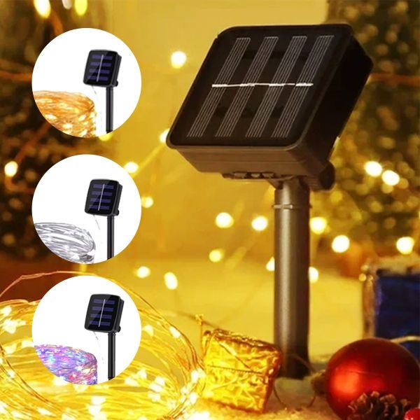 벨톤 태양광 LED 줄조명 방수 와이어 트리 전구 태양열 야외 정원 카페 캠핑 조명 수목등