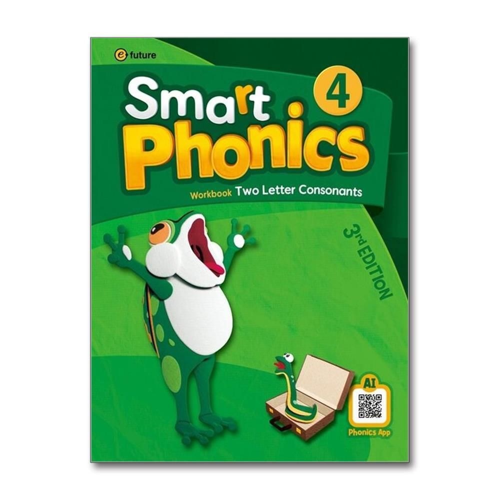[패션플러스][제이북스]스마트 파닉스 워크북 Smart Phonics 4 WB  (3rd) (AI Phonics App)