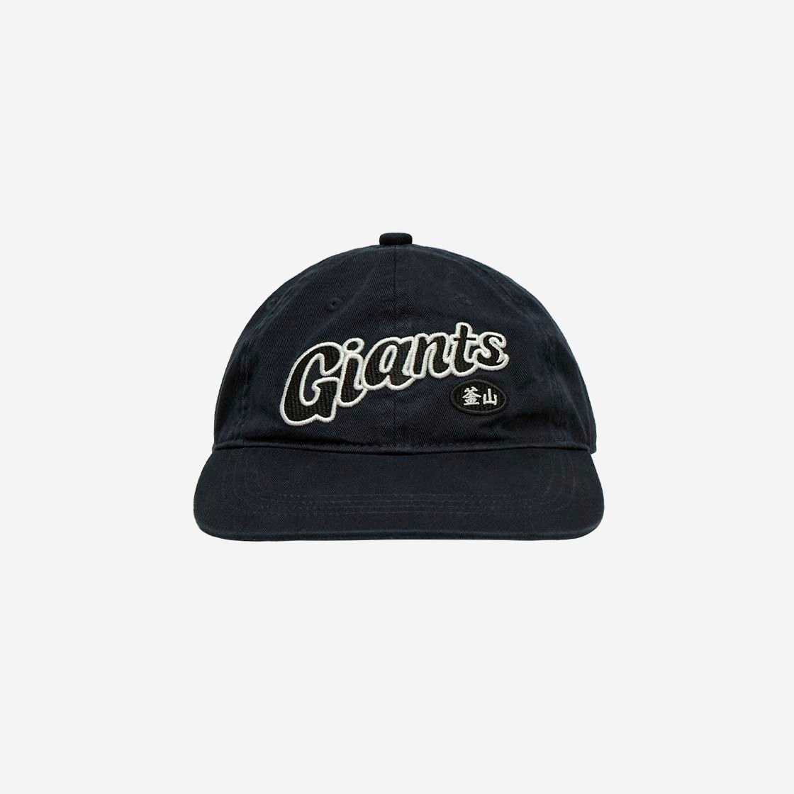 (주)형지엘리트 롯데자이언츠 Polyteru X LOTTE GIANTS Logo Ball Cap (Idiot Fit) Navy