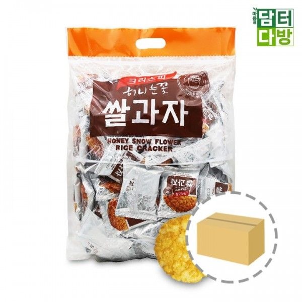 4개입 눈꽃쌀과자 아이들간식 눈꽃 달달한 허니 1BOX 쌀과자