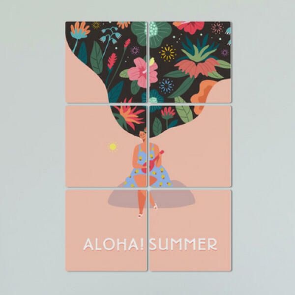 (현대Hmall) 아트박스/꾸밈 tb181-멀티액자_알로하썸머