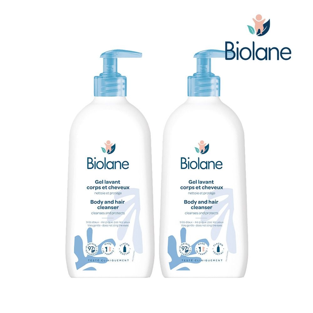 비올란 (현대Hmall) 비올란 2 in 1 바디앤헤어 클렌저 350ml x2개 아기 신생아 올인원 저자극 코코넛워시