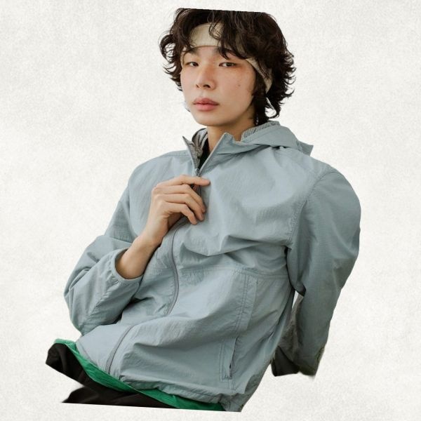 &lt; 매장 정품 &gt; 빈폴 BEANPOLE [빈폴 BEANPOLE] 리 Lee버서블 윈드브레이커 점퍼 스카이 블루 (BC5339N01Q)