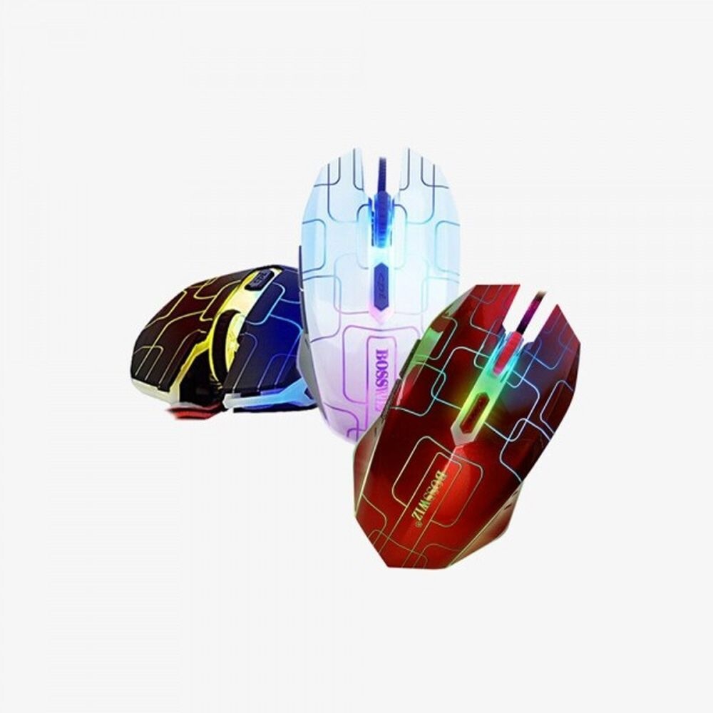 보스위즈 유선 게이밍 마우스 LED마우스 BM-326