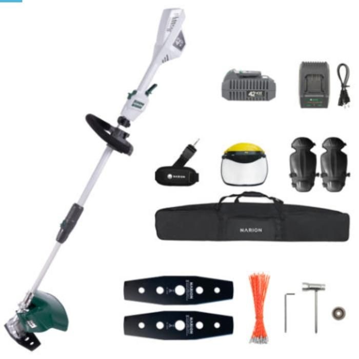 나리온 예초기 무선 추석 벌초 42V 경량 2.0Ah 배터리