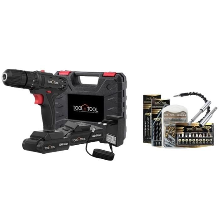 (주)디엘코리아 툴앤툴 충전식 무선 드릴 전동 해머 드라이버 21V