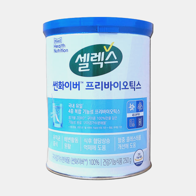 구아검가수분해물 셀렉스 썬화이버 식물성 1통 250g 구아콩 수용성 식이섬유